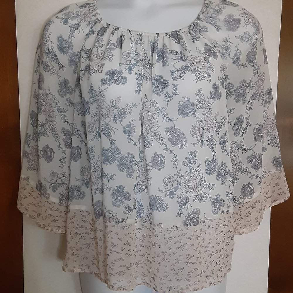 BLACK RAINN/ CHIFFON BLOUSE/SMALL